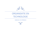 Samenvatting | Organisatie en Technologie Ruël| Midterm | Bedrijfskunde RUG