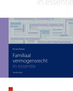 Familiaal vermogensrecht samenvatting
