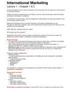 Summary Part 1 - International Marketing for IB 