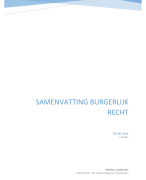 samenvatting burgerlijk recht