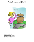 Portfolio assessment (Social Work, 1e jaar): Deel 1