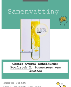 Samenvatting: Chemie Overal Scheikunde: Hoofdstuk 2; Bouwstenen van stoffen (VWO 4)