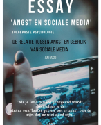 Essay toegepaste psychologie relatie angst en sociale media
