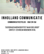 Comunicatiecyclus O&O en O&I InHolland Communicatie