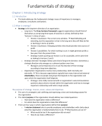 Summary Fundamentals of strategy (4th Edition) BMO-21306