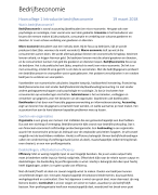 Aantekeningen Hoorcolleges Introduction to Business Economics