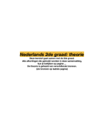 Nederlands 2de graad: samenvatting