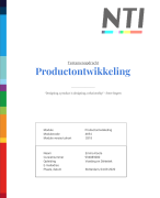 NTI Tentamenopdracht Productontwikkeling binnen de Voeding & Diëtetiek