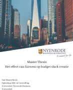 voorbeeld masterthesis nyenrode business MSC controlling thesis voorbeelden