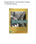 Organisatie en Technologie Rijksuniversiteit Groningen Jones Samenvatting H1-4