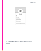 Logopedie eigen spreekvaardigheid pabo Inholland 1.2