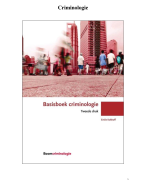 --- Samenvatting Criminologie ---