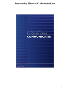 --- Samenvatting Risico- en Crisiscommunicatie ---