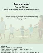 Voorbeeld scriptie social work seksualiteit jongeren hogeschool rotterdam