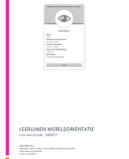 Leerlijnen wereldoriëntatie pabo Inholland 1.3 