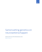 inleiding genetica en neurowetenschappen
