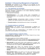 Samenvatting  H11 Structurering  Organisatie en Management