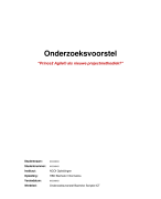 Onderzoeksvoorstel Bachelor Scriptie ICT