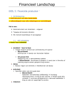 Samenvatting Financieel Landschap
