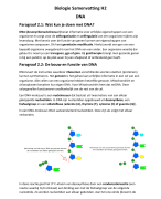 Biologie samenvatting VWO 5 (Biologie voor jou) thema: DNA