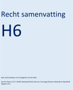 Basisboek recht hoofdstuk 6 samenvatting (ZIE BUNDEL)