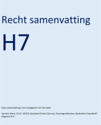 Basisboek recht hoofdstuk 7 samenvatting (ZIE BUNDEL)