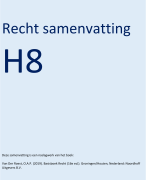 Basisboek recht hoofdstuk 8 samenvatting (ZIE BUNDEL)
