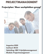 NCOI module projectmanagement voorbeeld geslaagd (eindcijfer 9 + FB)