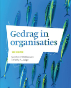 Samenvatting hoofdstuk 13 Gedrag in organisaties
