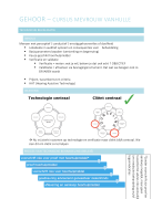 Samenvatting - Gehoor en evenwicht: therapie (Cursus mevrouw Vanhulle)