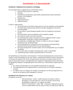 Samenvatting kennistoets 1.1 Geneeskunde Fysiologie en Anatomie 