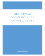 Samenvatting Voorbereidend en aanvankelijk rekenen ( Semester 4) 