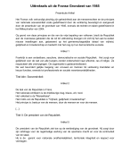 Taalgebruik Frans: vertaling uittreksels Franse Grondwet