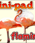 Antwoordblad minipad flamingo's