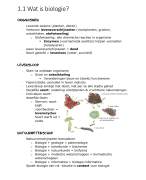 Biologie voor jou VWO 4 Hoofdstuk 1 Inleiding in de biologie [Samenvatting]