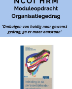 NCOI geslaagde module HRM Organisatiegedrag met feedback