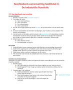 Geschiedenis V2 (memo) samenvatting hoofdstuk 4: de industriële revolutie 