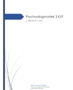 Samenvatting Psychodiagnostiek 3 KLP (2019-2020)