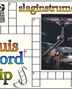 Antwoordblad kruiswoordclip slaginstrumenten