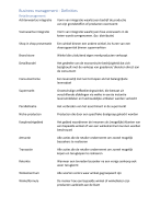 Introductie Business Management Definities