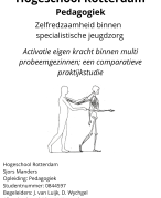Scriptie voorbeeld Pedagogiek Zelfredzaamheid multi probleemgezinnen Jeugdzorg activatie eigen kracht Hogeschool Rotterdam 2020
