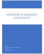 Cursustekst Mondzorg bij bijzondere doelgroepen