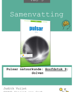 Samenvatting: Pulsar natuurkunde: Hoofdstuk 9; Golven (VWO 5)
