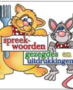 Spreekwoorden in rebusvorm met antwoordbladen 