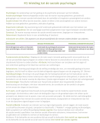 Samenvatting, Module/Boek: Sociale Psychologie
