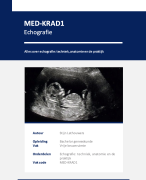 Echografie theorie, anatomie en praktijk KRAD1 samenvatting