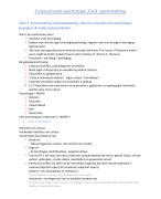 samenvatting cross-culturele psychologie 