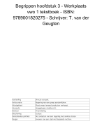 Begrippen hoofdstuk 3 - Werkplaats vwo 1 tekstboek - ISBN: 9789001820275 - Schrijver: T. van der Geugten