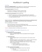 Hoofdstuk 4: Spelling