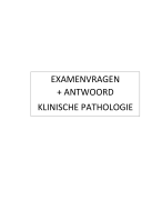 Examenvragen Klinische Pathologie